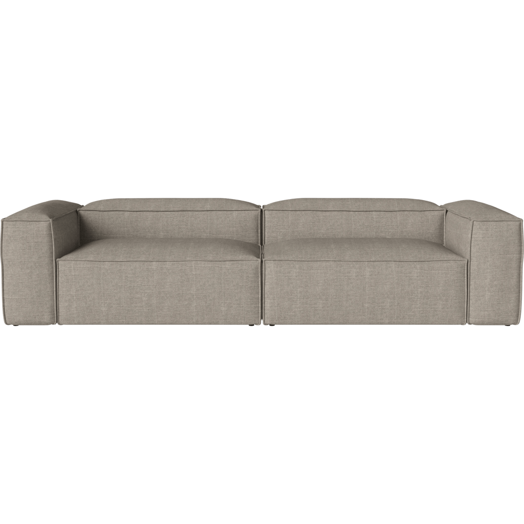 Bolia Furniture Pure - Flat Woven / Light Brown Cosima Modular Sofa - 2 Modules with Large Corner, 100 Depth