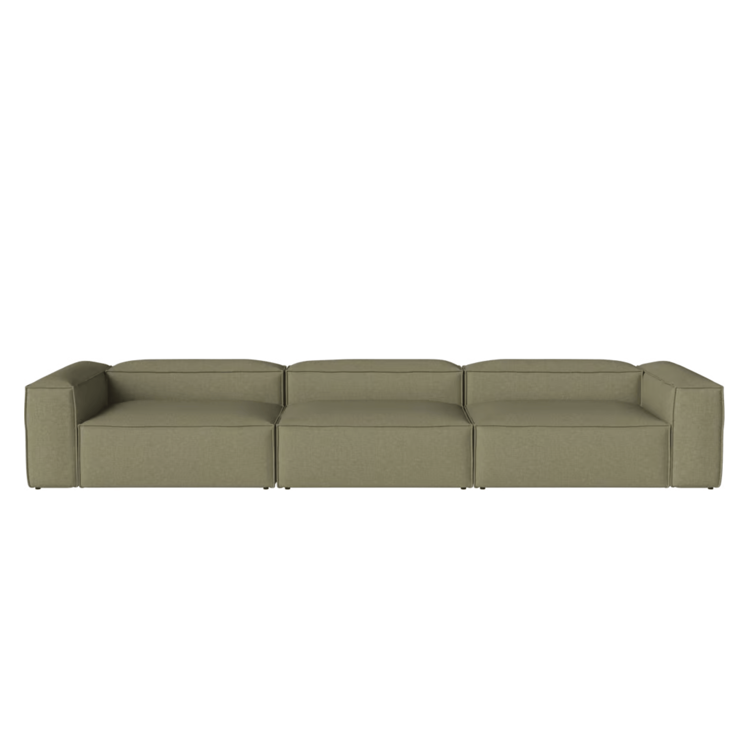 Bolia SHOP 47 Inches (120 cm) / Big Corner / Nantes Green Cosima Three Unit Sofa