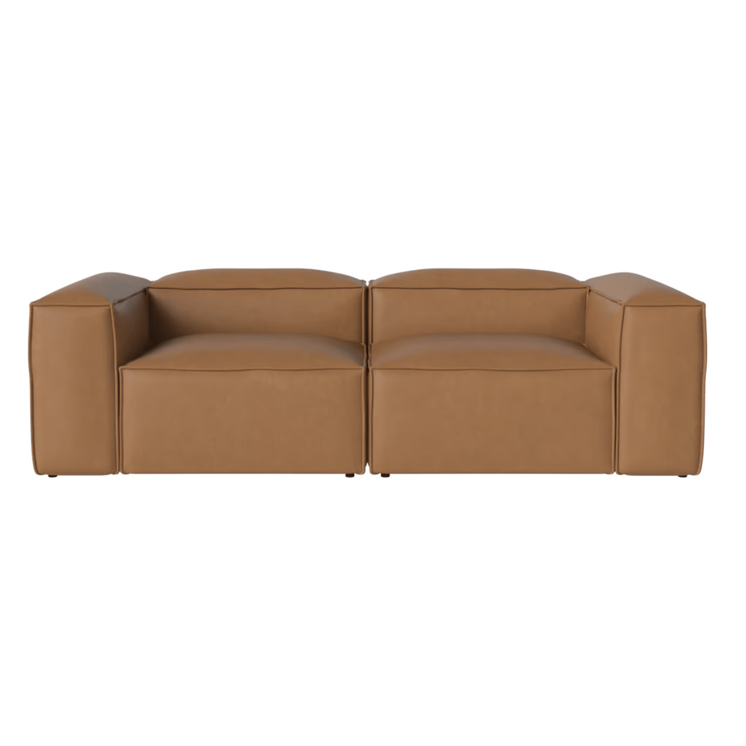Bolia SHOP 39 inches / Small Corner / Sydney Cognac Cosima Two Unit Sofa