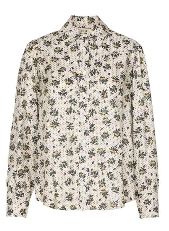 Diega Clothing Ecru / X-Small Costelina Printed Shirt