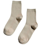 Le Bon Shoppe Socks Porcelain Cotton Rib Women's Socks