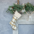 Ragon House SHOP Cream Plaid Stocking