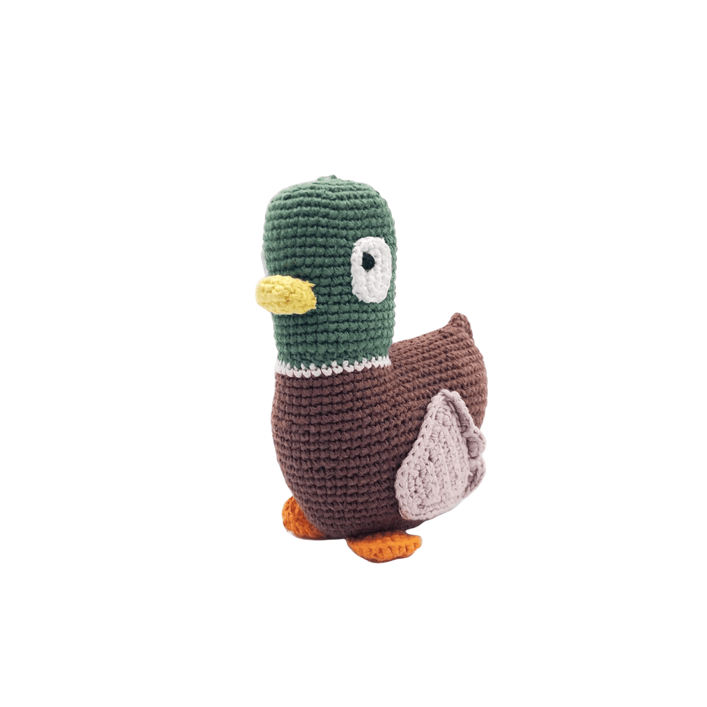 Pebble Toy Crochet Mallard Plush