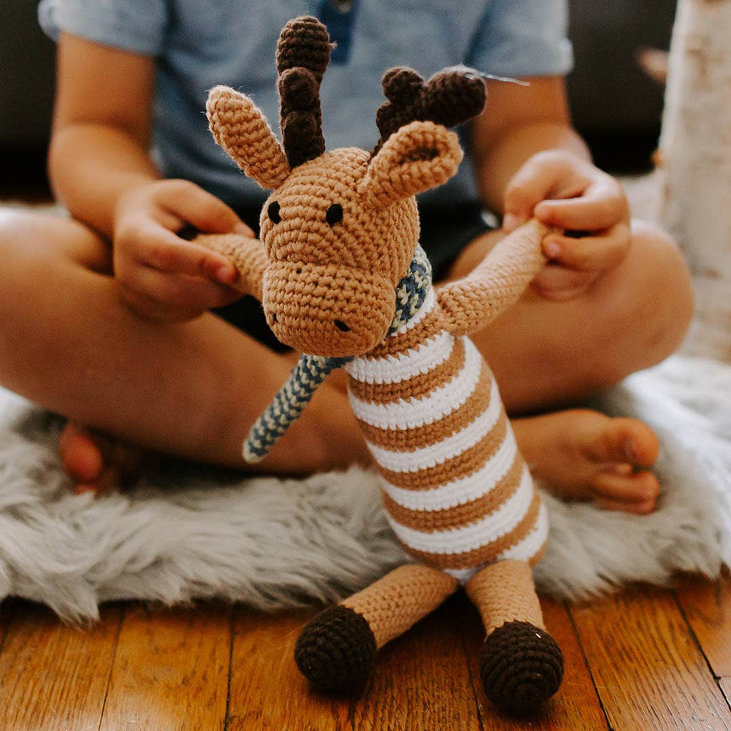 Pebble Toy Crochet Moose Plush