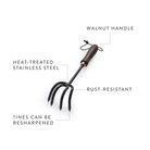 Barebones Gardening Tools Ash/Mint Cultivator