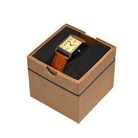 Curated Basics Curated Basics - Classic Rectangular Watch: Green Leather