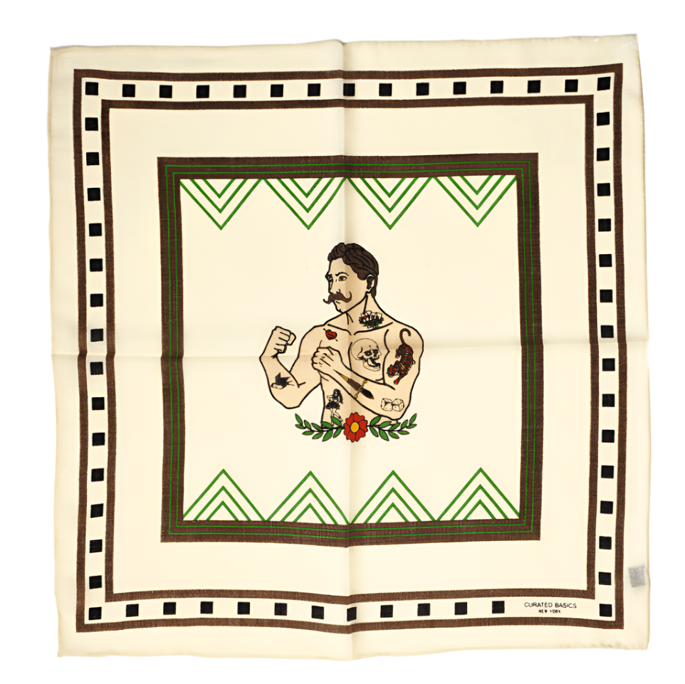 Curated Basics Curated Basics - Tattoo Warrior 100% Wool Bandana