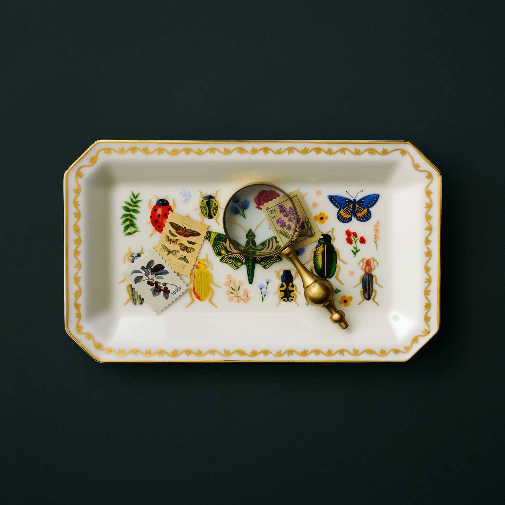 Rifle Paper Co. SHOP Curio Porcelain Catchall Tray