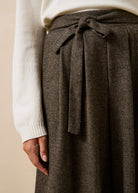 La Fée Maraboutée SHOP Dactus Tweed Culotte Trousers, Bark Brown