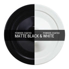 Mullan Lighting Lighting Powder-coated Matte Black with White Interior / Clear Darya Outdoor Industrial Brass Ceiling Light
