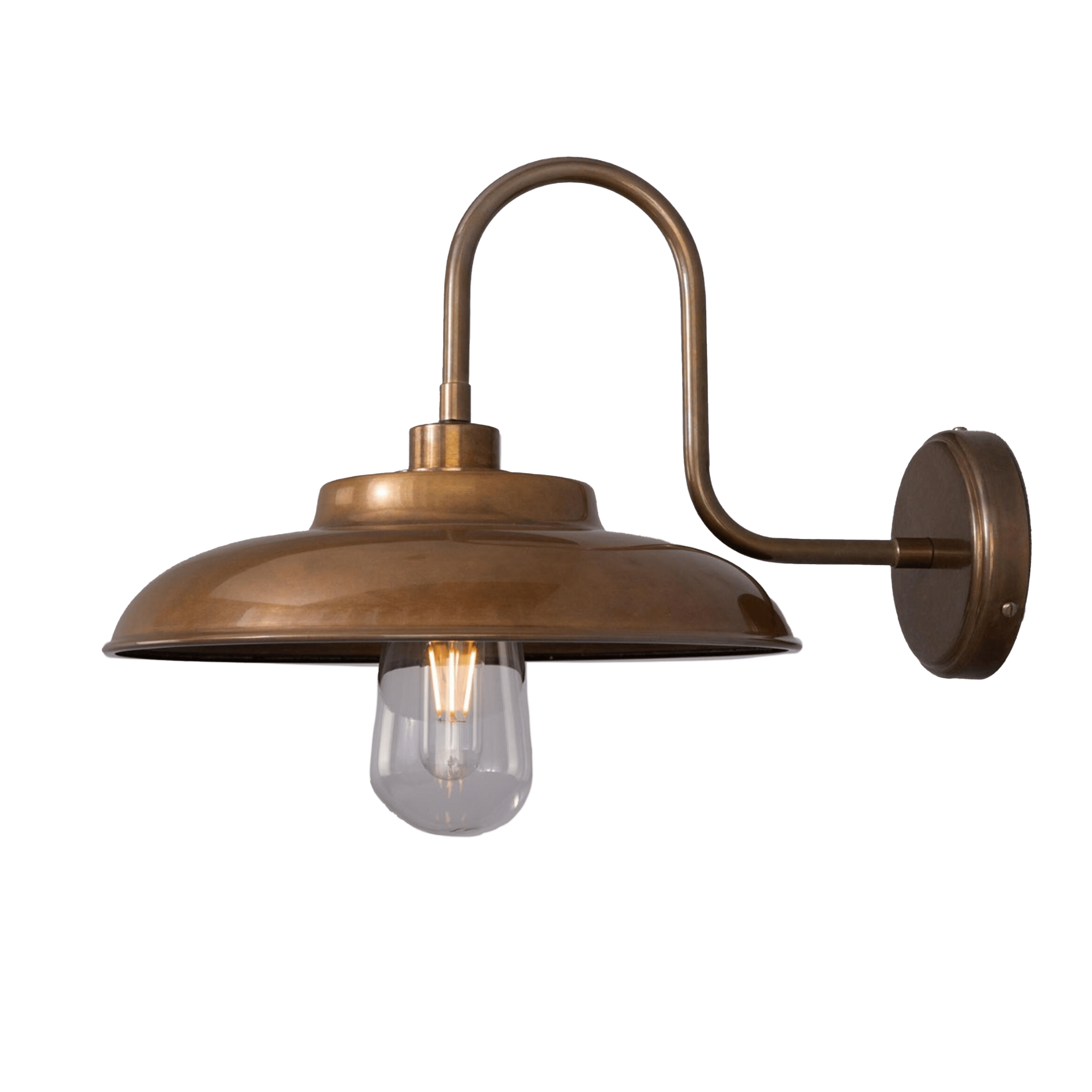 Mullan Lighting Lighting Darya Outdoor Swan Neck Wall Sconce