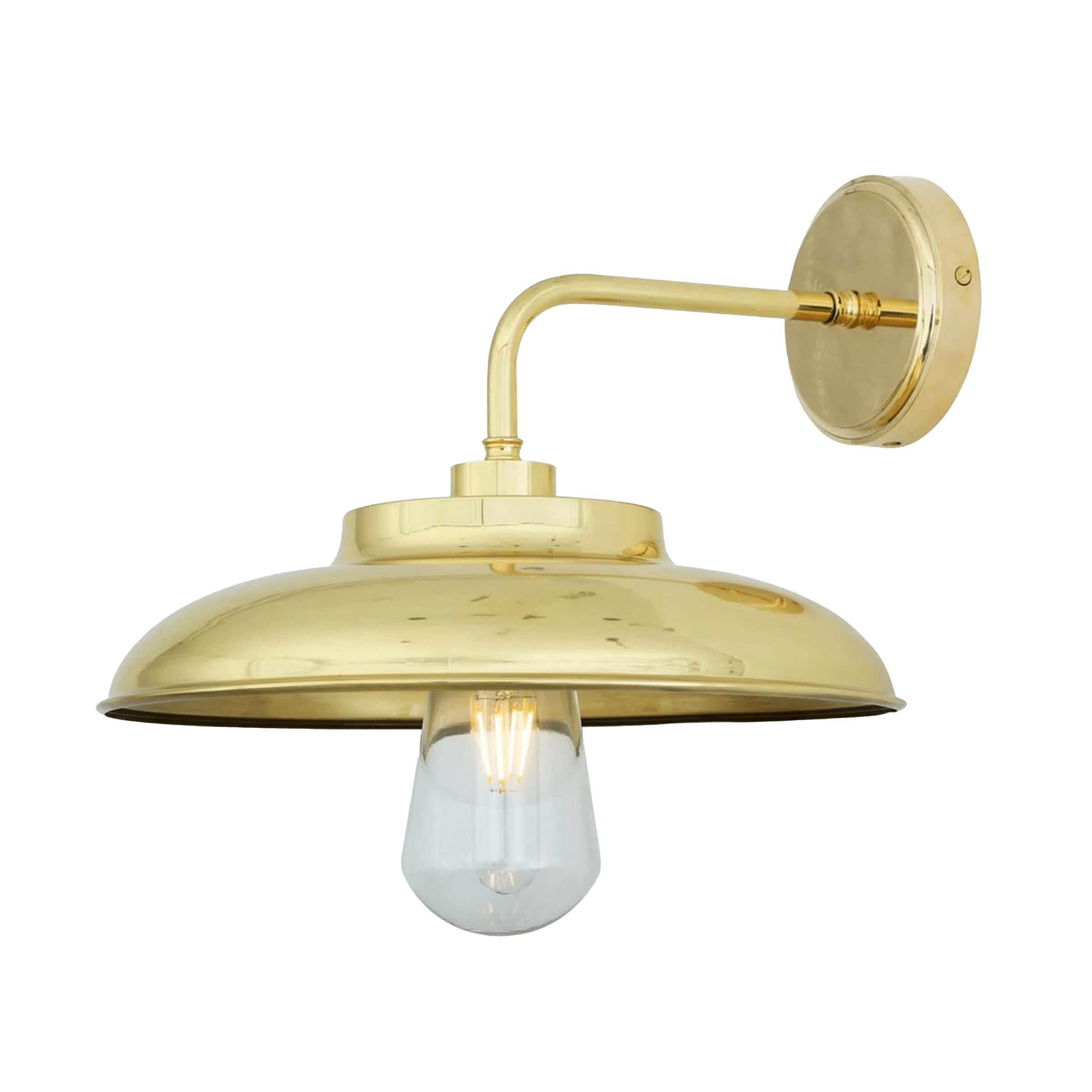 Mullan Lighting Lighting Polished Brass (Indoor Only) / Clear Darya Outdoor Wall Sconce