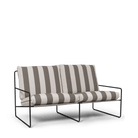 Ferm Living Outdoor 2-Seater / Chocolate Stripe Desert Outdoor Sofa