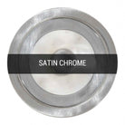 Mullan Lighting Lighting Satin Chrome Devon Minimalist Brass Flush Ceiling Light