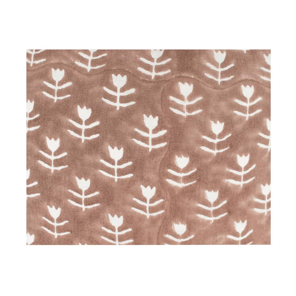 Heddle & Lamm Didi Tulip Block Print Pillow