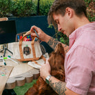Brooks Davis Painting Dog Portrait by Brooks Davis