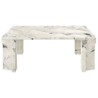 Gubi Furniture Electric Grey Limestone / Square Doric Coffee Table