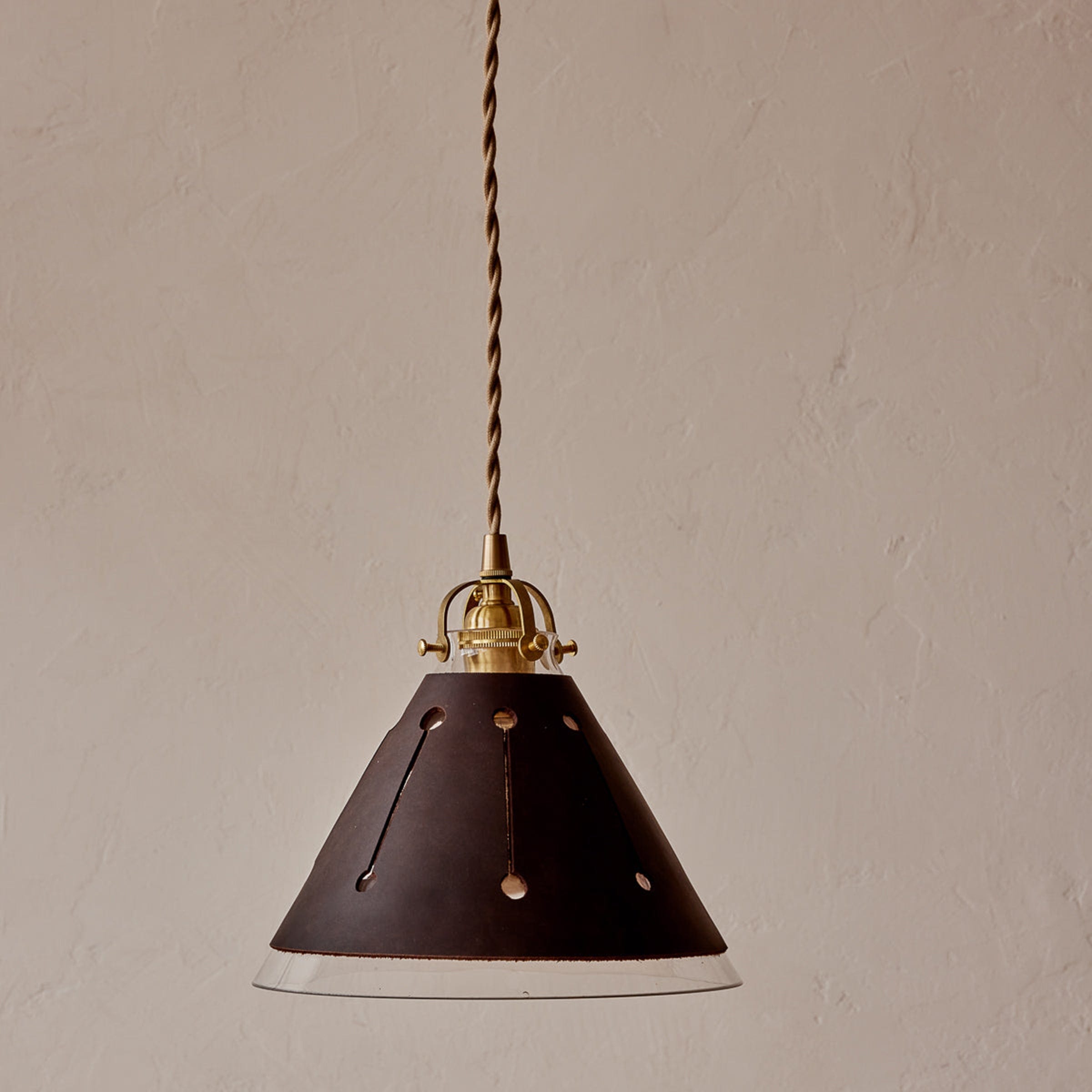 Lostine Lighting Espresso / Plug and Switch Dot Pendant Light