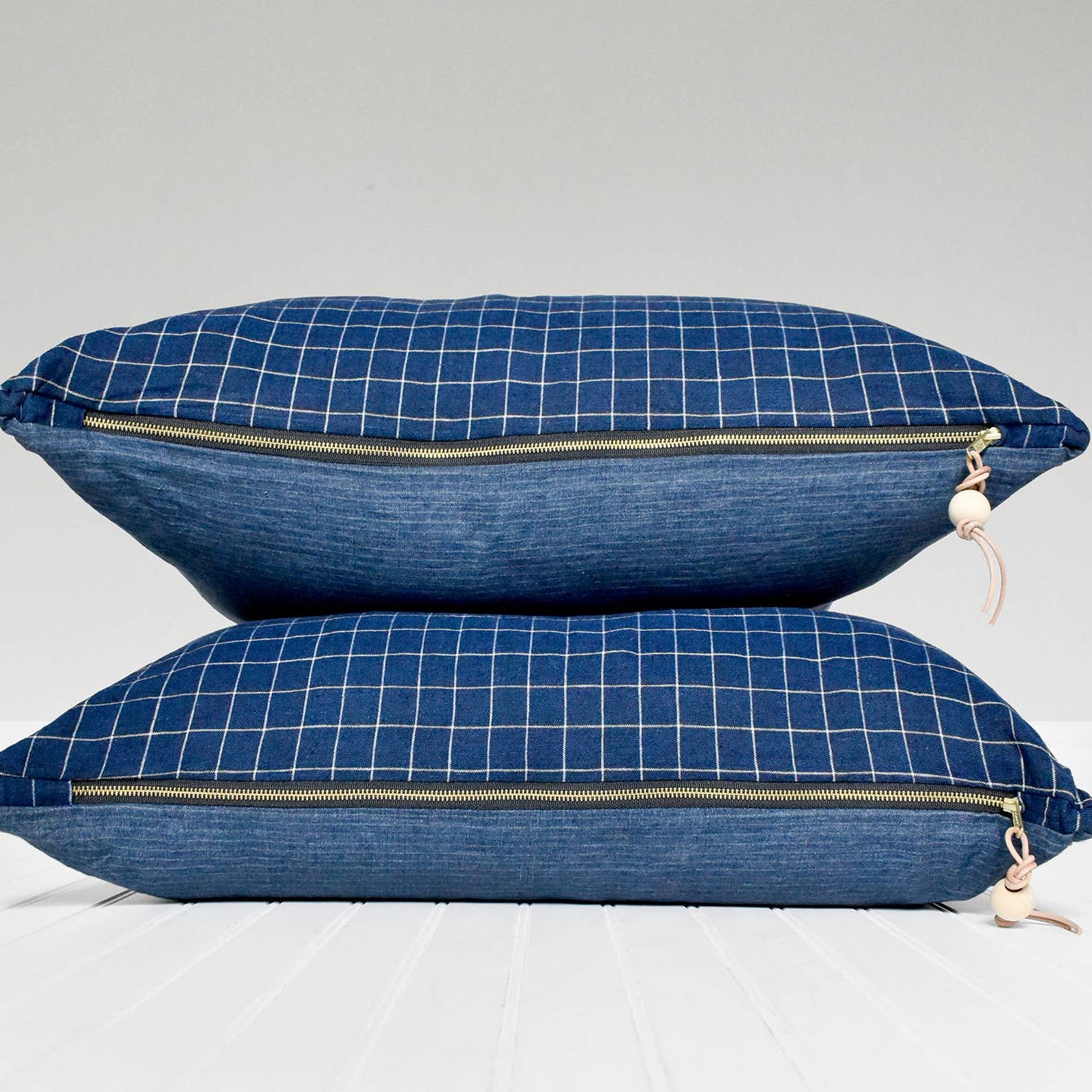Celina Mancurti, LLC SHOP 20x20 Double-Sided Plaid & Stripe Linen Pillow