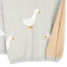 Viverano Organics SHOP Duck Jacquard Knit Baby Blanket