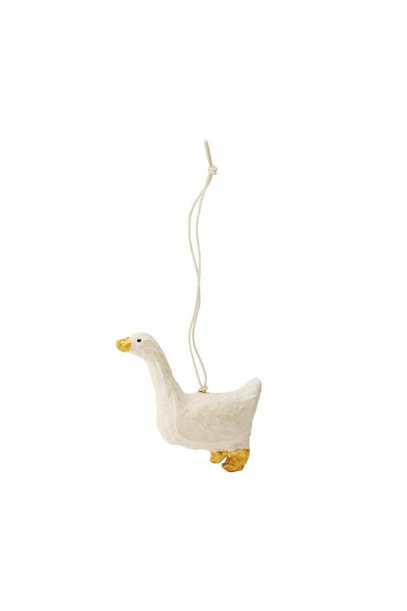 Fog Linen Work SHOP Duck Paper Mache Ornament