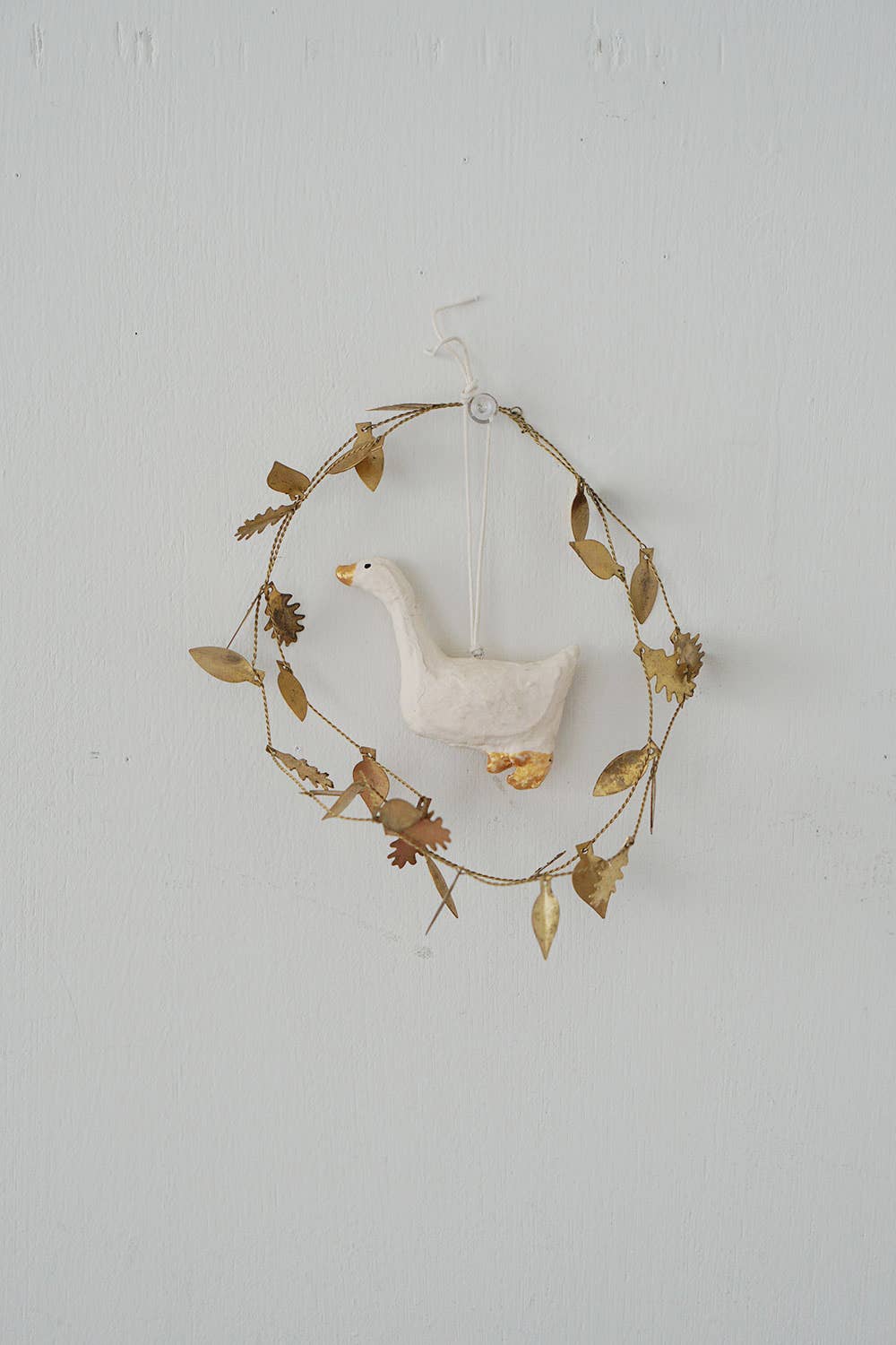 Fog Linen Work SHOP Duck Paper Mache Ornament