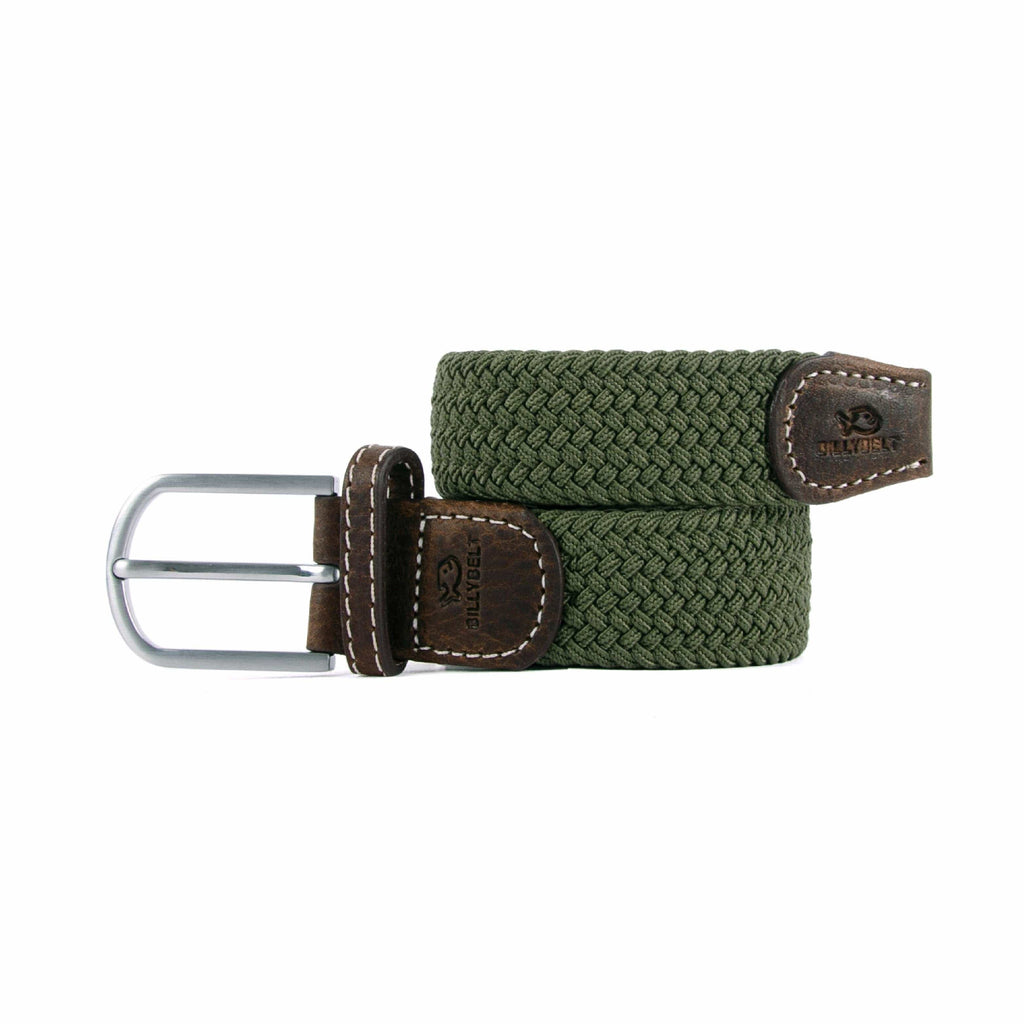 Billybelt Accessory Size 0 (27"-31") / Green Army Elastic Woven Belt