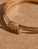 American Rhino Jewelry Gold & Silver Elephant Hair Bracelet Three Strand
