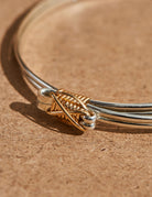 Asher + Rye Jewelry Gold & Silver Elephant Hair Bracelet Two Strand