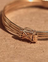Asher + Rye Jewelry Gold Elephant Hair Bracelets Four Strand