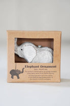 Fog Linen Work SHOP Elephant Paper Mache Ornament