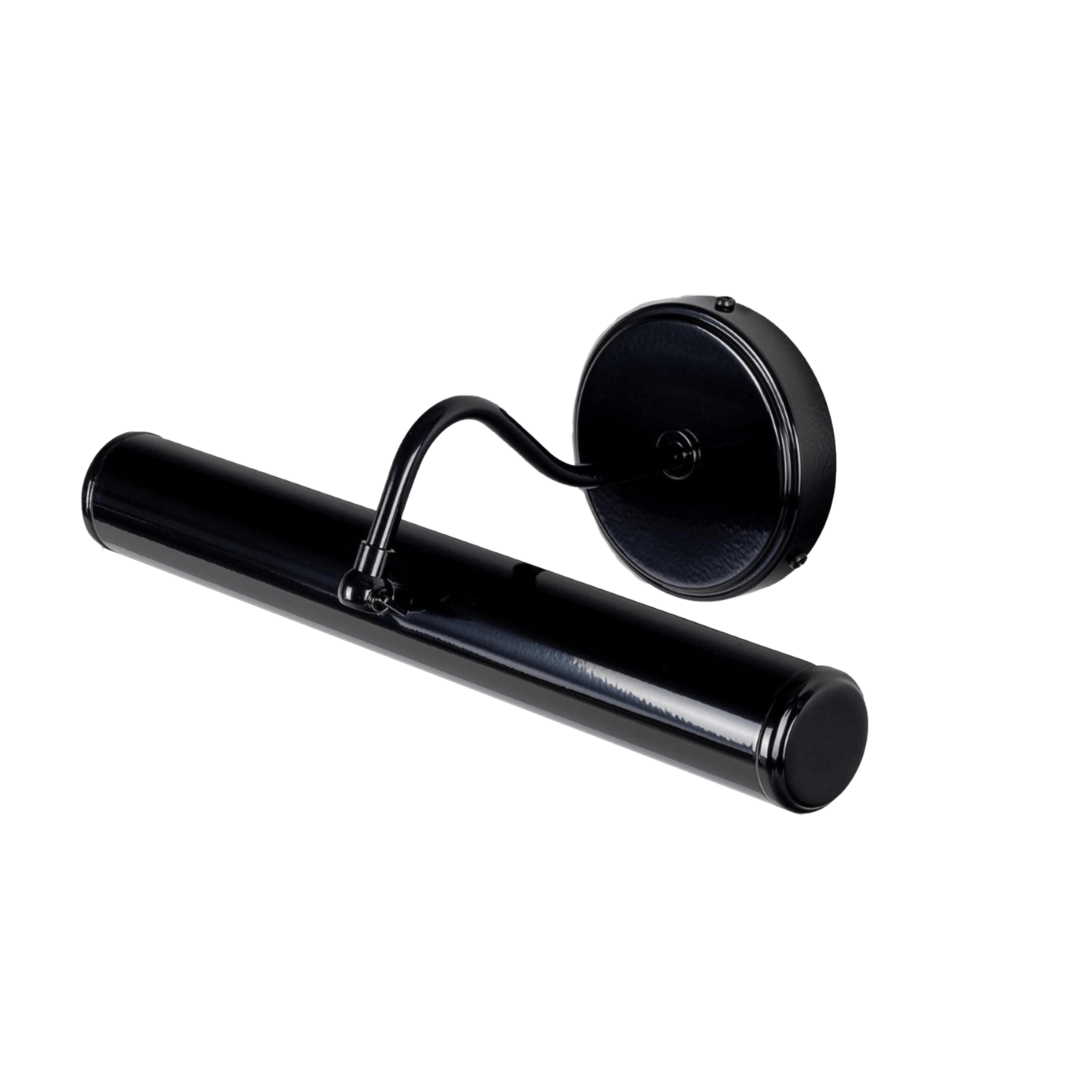 Mullan Lighting Lighting Powder-coated Gloss Black Elle Solid Brass Picture Light