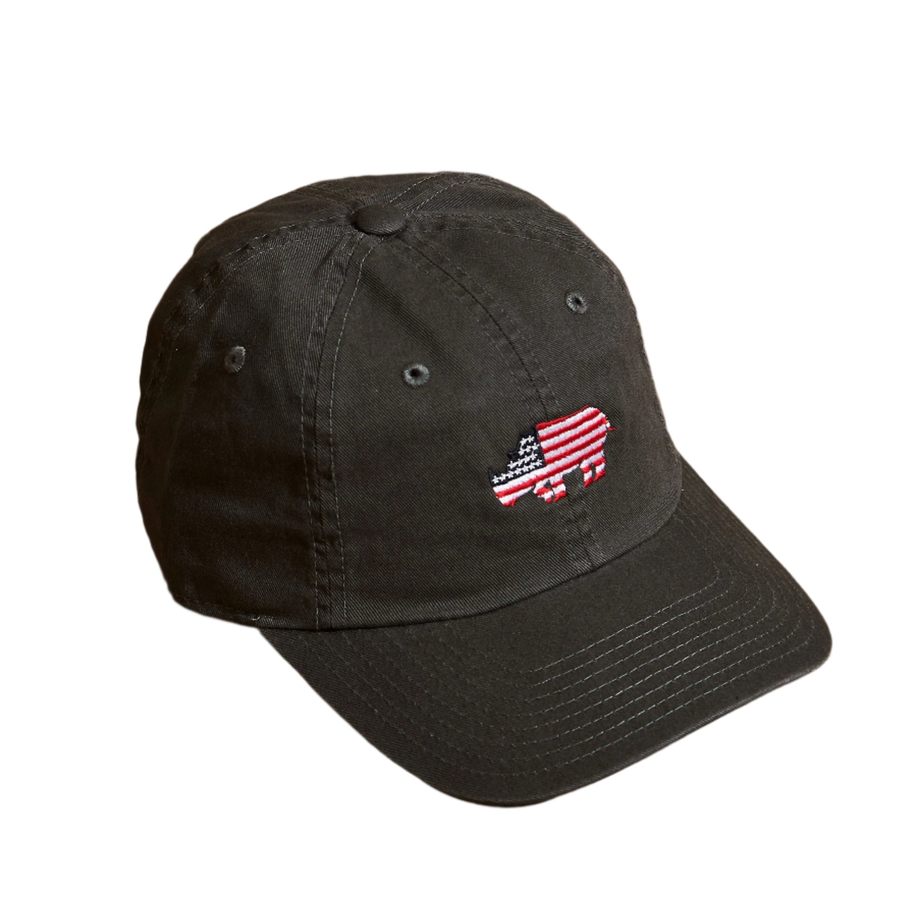 American Rhino Hats Charcoal Embroidered Hat