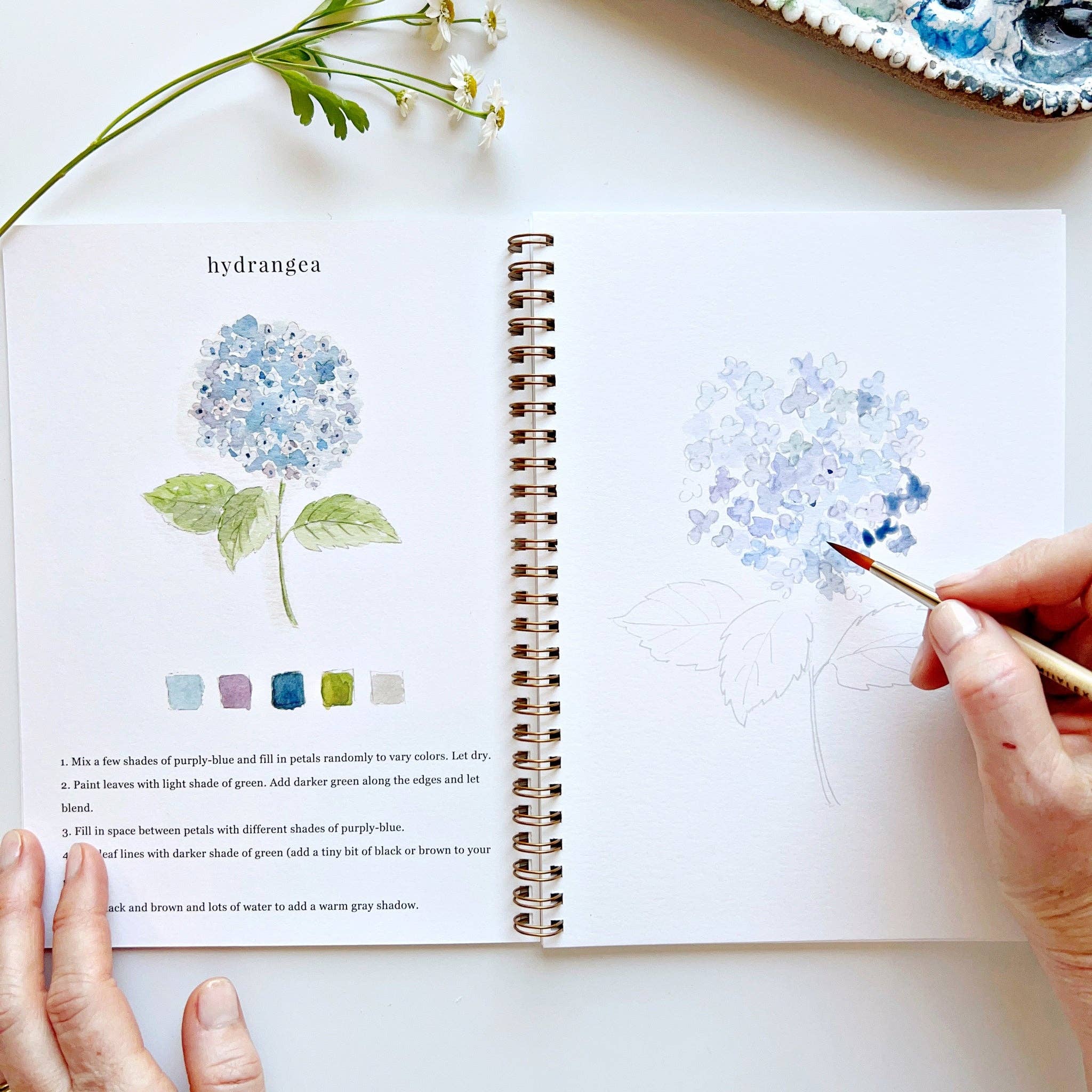 emily lex studio emily lex studio - Flowers watercolor workbook