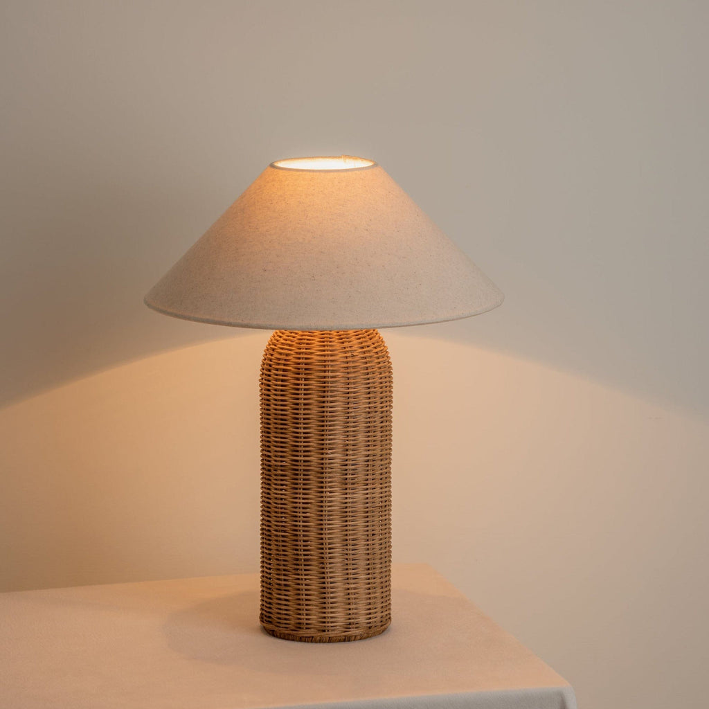 Lights & Lamps Lighting Ensia Tall Rattan Table Lamp