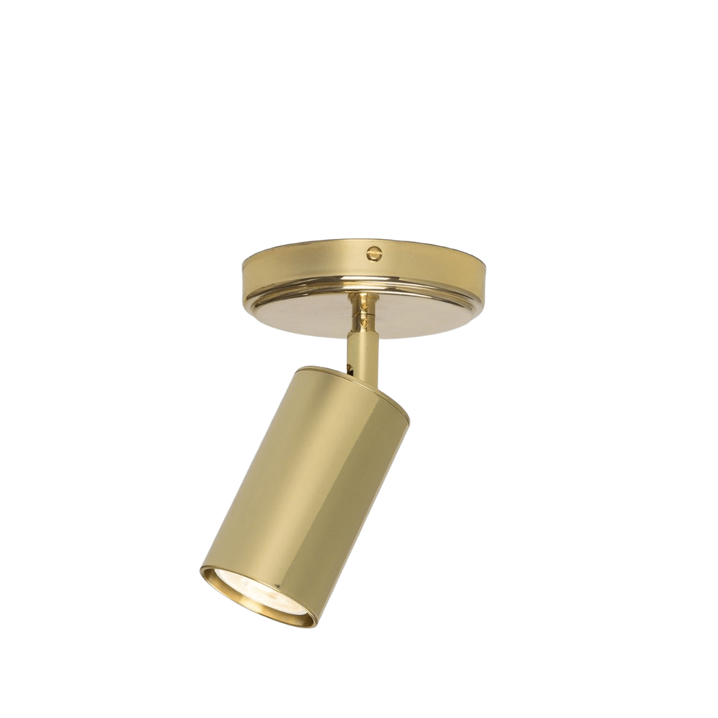 Mullan Lighting Lighting Polished Brass Evanston Directional Brass Ceiling Spot Light