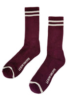 Le Bon Shoppe Socks Maroon Extended Boyfriend Socks
