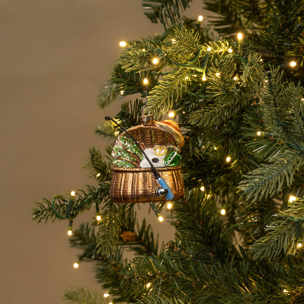 Ragon House SHOP Fishing Basket Ornament