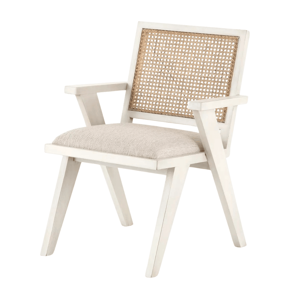 Four Hands Furniture Distressed Cream Flora Dining Chair
