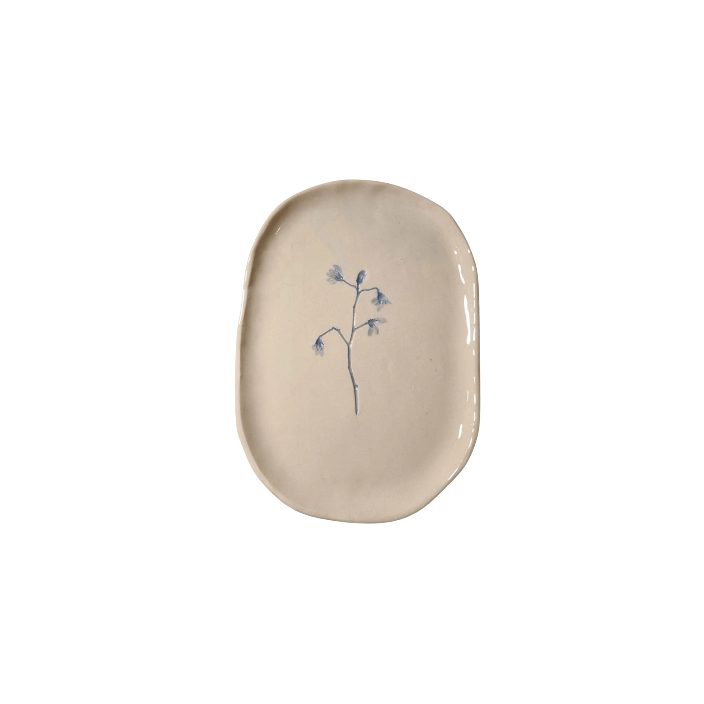 Villa Lua Home SHOP Floral Painted Ceramic Tray