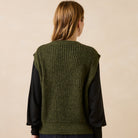 La Fée Maraboutée SHOP Gabina Sweater Vest, Khaki Green