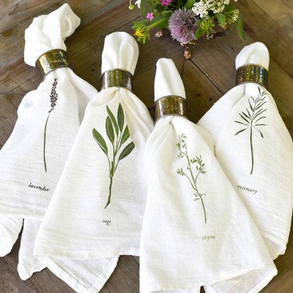 June & December Garden Herbs Napkins - Thumbnail 5