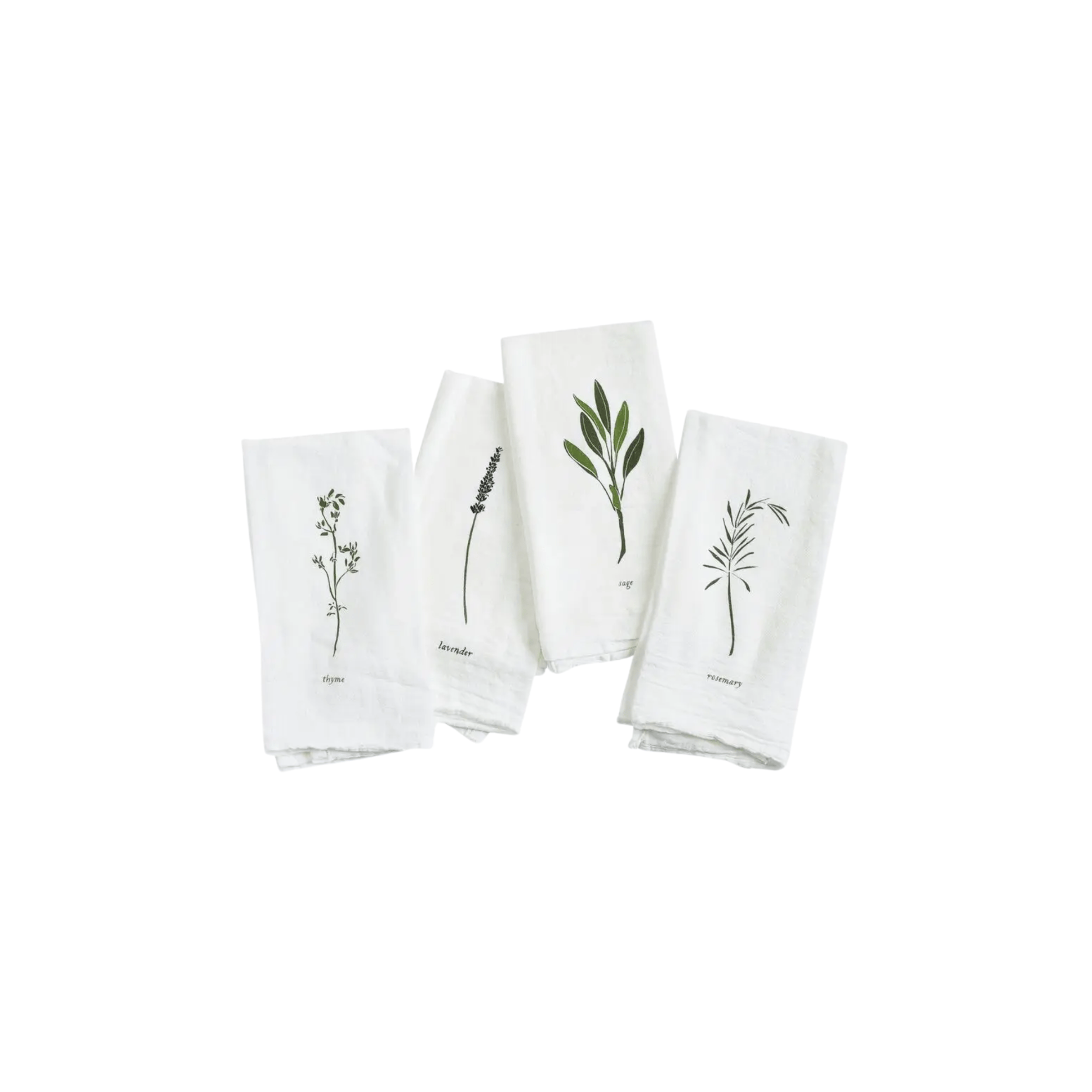 June & December SHOP Garden Herb Napkins, Set of 4
