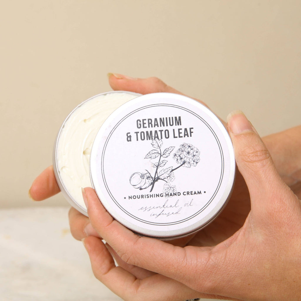 Norfolk Natural Living Gardeners Hand Cream - Geranium and Tomato Leaf 100ml Tin
