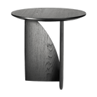 Ethnicraft Furniture Black Oak Geometric Side Table
