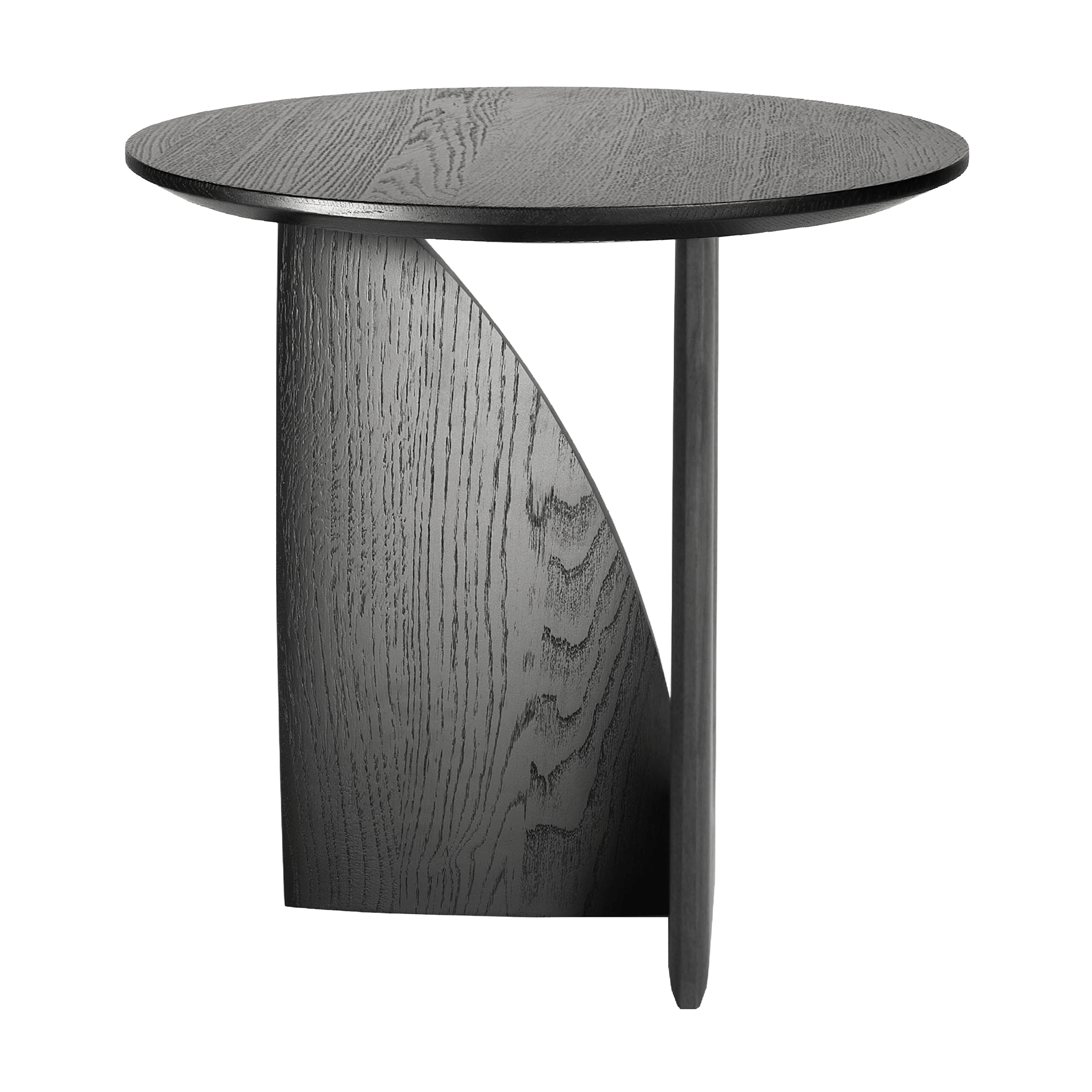 Ethnicraft Furniture Black Oak Geometric Side Table