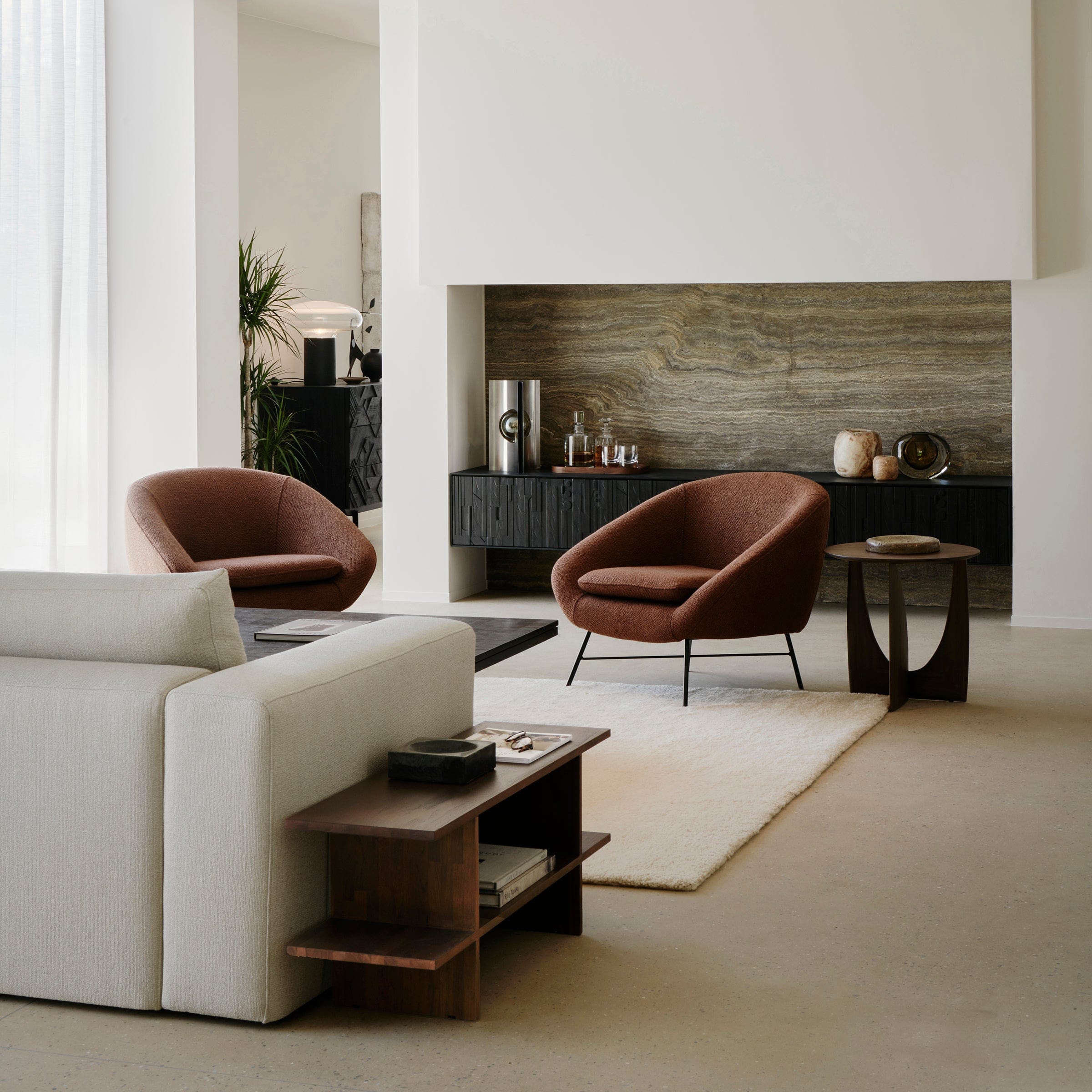 Ethnicraft Furniture Geometric Side Table