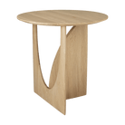 Ethnicraft Furniture Oak Geometric Side Table
