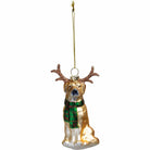 Primitives by Kathy SHOP Glass Dog And Antlers Ornament