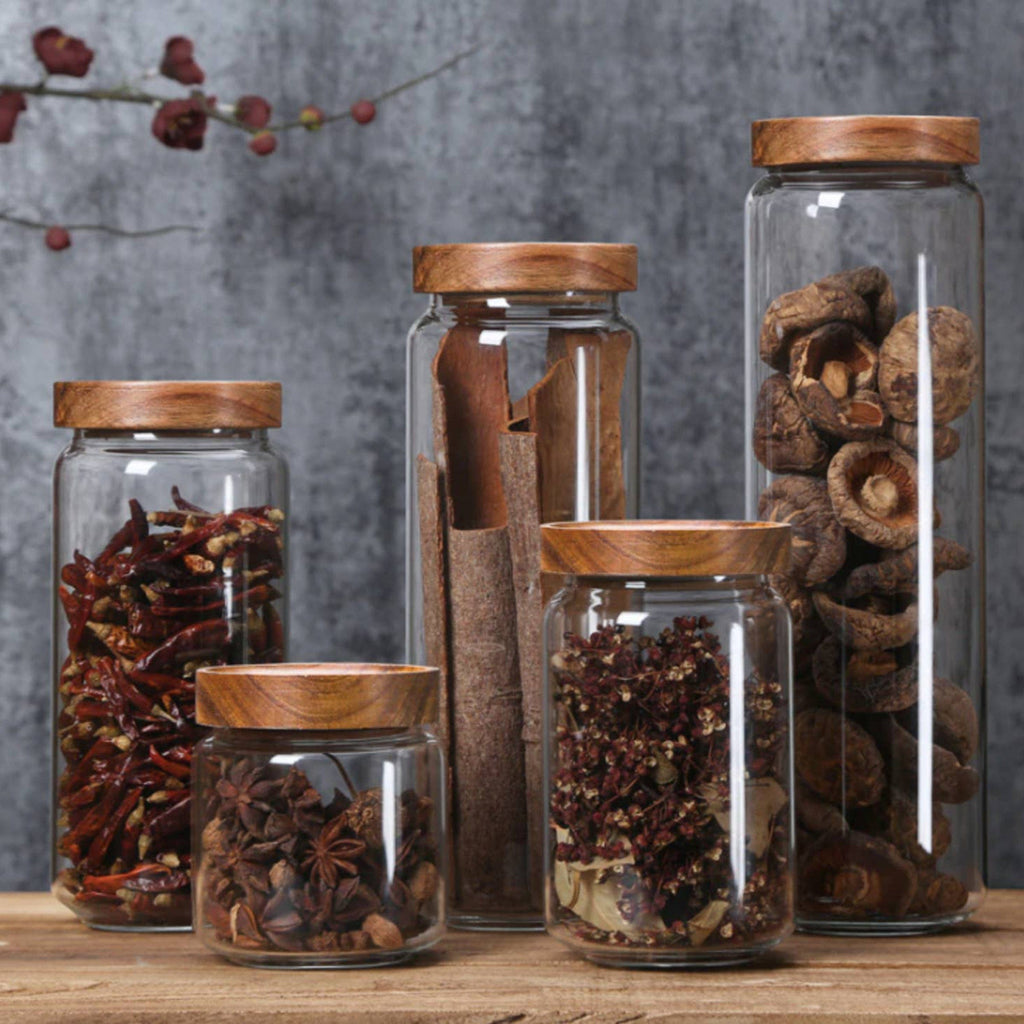 Homerely Kitchen Tools & Utensils Glass Kitchen Storage Jar